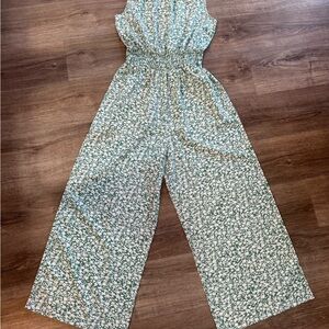 Floral Green Jumpsuit